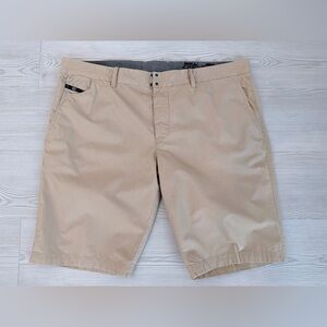 Diesel Beige Flat-Front Men's Shorts